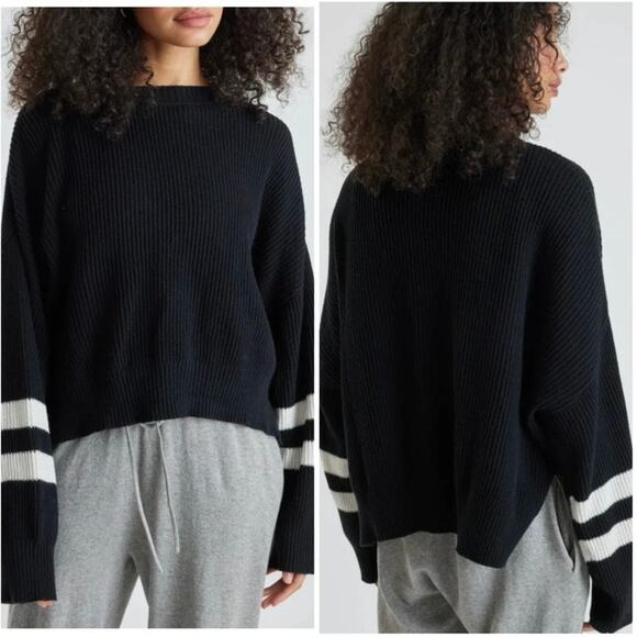 YEAR OF OURS Varsity Striped Knit Sweater - Picture 1 of 8